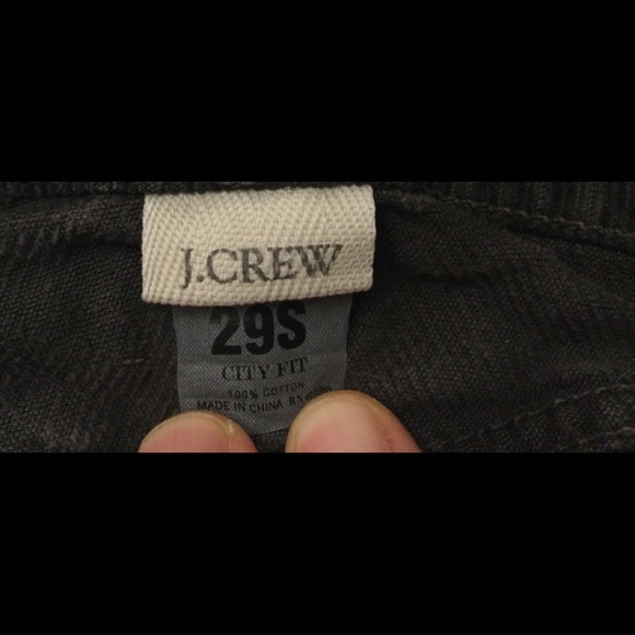 J. Crew City Fit Dark Grey Corduroy Pant - Picture 4 of 5